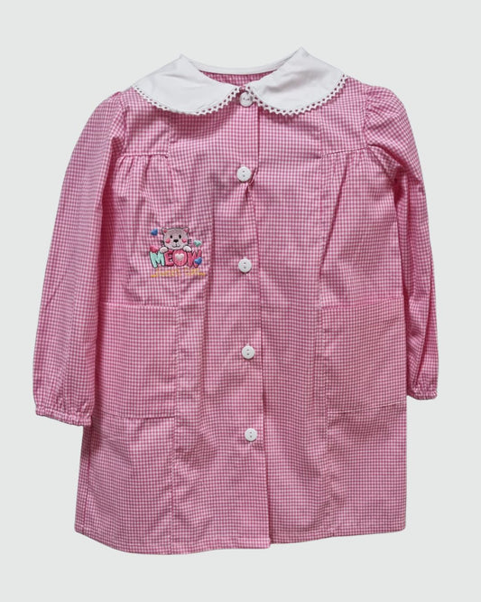 Ambrosino Grembiule Asilo Quadretto Rosa