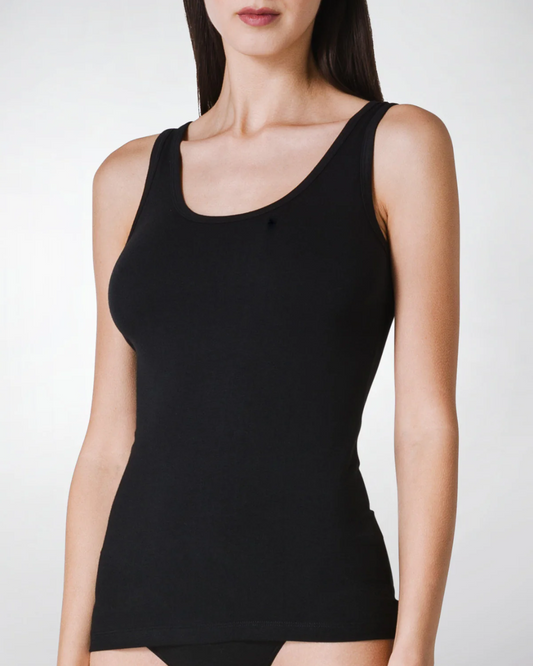 Liabel Donna Canotta Spalla Larga Cotone Elasticizzato 03858