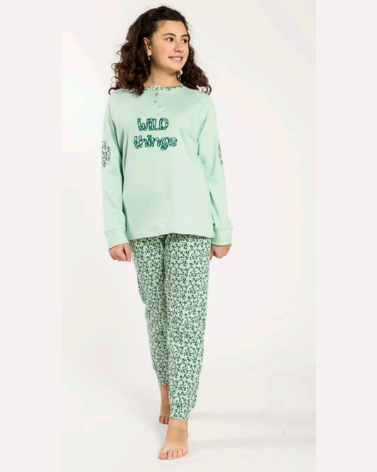 Papalina Pigiama Donna Caldo Cotone