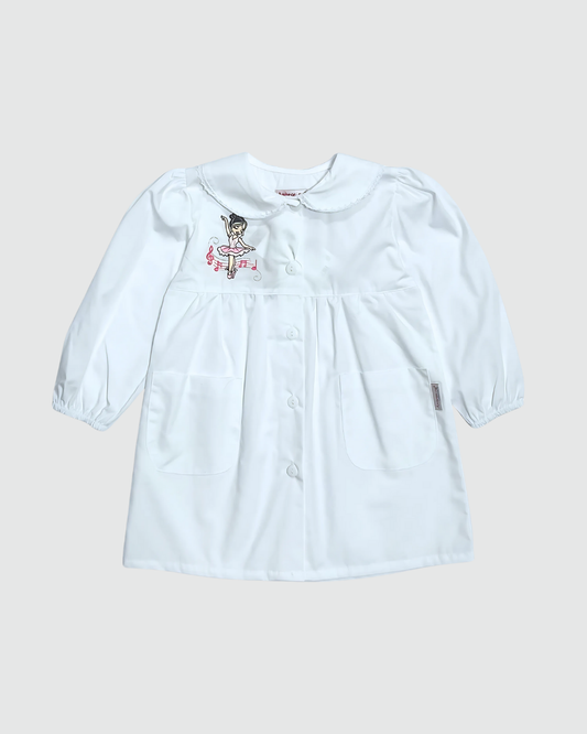 Ambrosino Grembiule Asilo Bambina Bianco