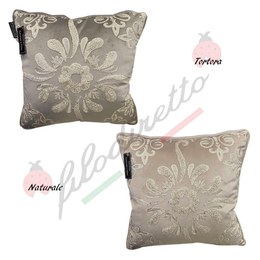 Preziosa Home Cuscino Arredo In Velluto Ricamato 50x50cm