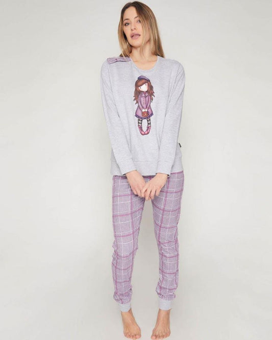 Santoro Pigiama Donna Felpa Cotone