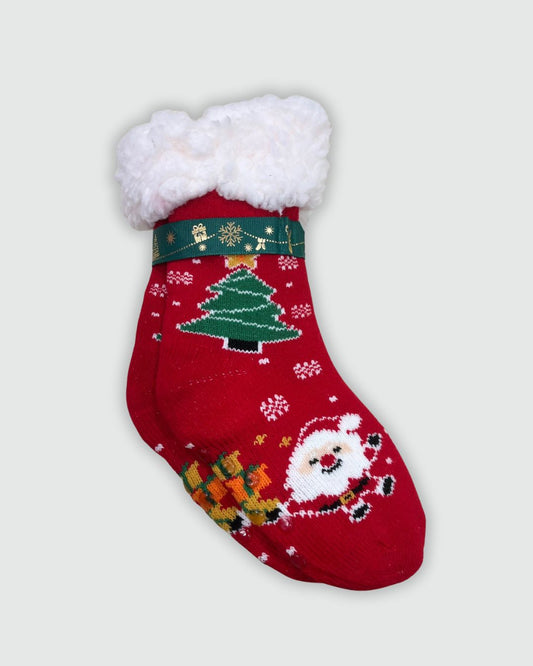 Calzino Natalizio Antiscivolo Bambini Imbottito