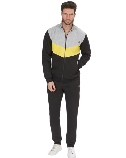 Nazareno Gabrielli Tuta Uomo Cotone Felpato 260gr full zip