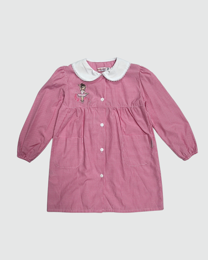 Ambrosino Grembiule Asilo Quadretto Rosa