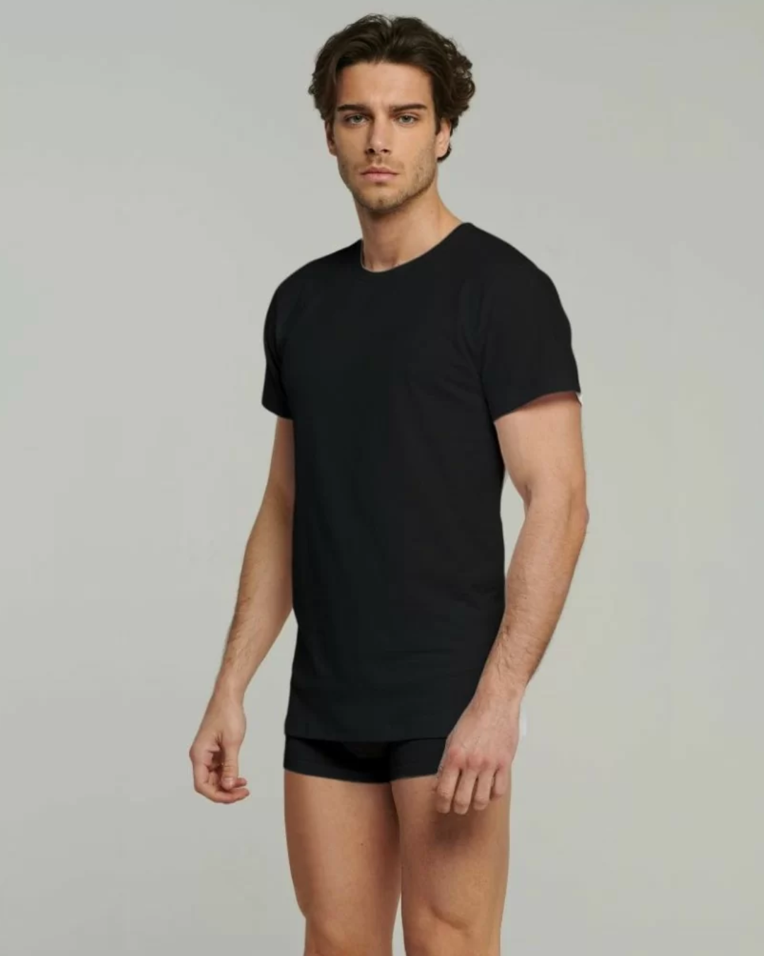 Kissimo Biancaluna Maglia Manica Corta Uomo Girocollo Cotone