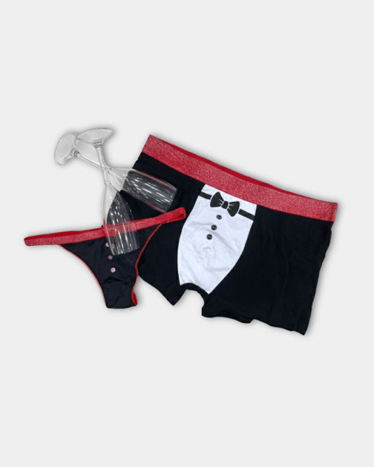 Admas Boxer + Perizoma + 2 Calici