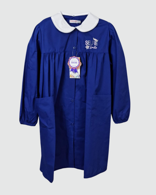 Ambrosino Grembiule Scuola Bambina Blu Royal