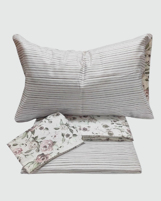 Linea Oro Completo Letto Matrimoniale Flanella 100% Cotone Rosalia