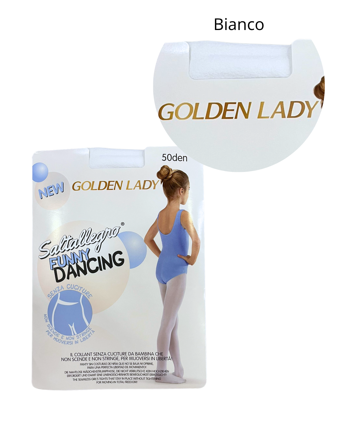 Golden Lady Saltallegro Collant Bimba Funny Dancing