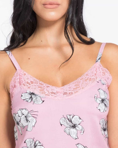 Pigiamiamoci Camicia Da Notte Viscosa Spalla Stretta