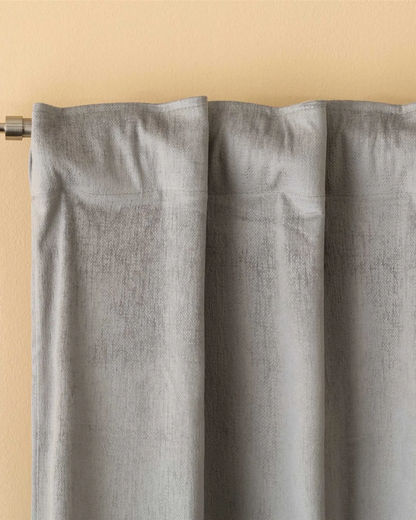 Linea Oro Pannello Tenda Velluto Con Fascia Claire 135X280 cm