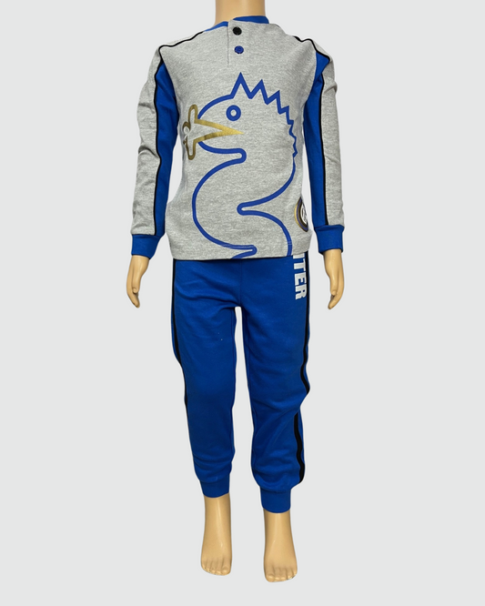 Inter Pigiama Bambino Manica Lunga Caldo Cotone